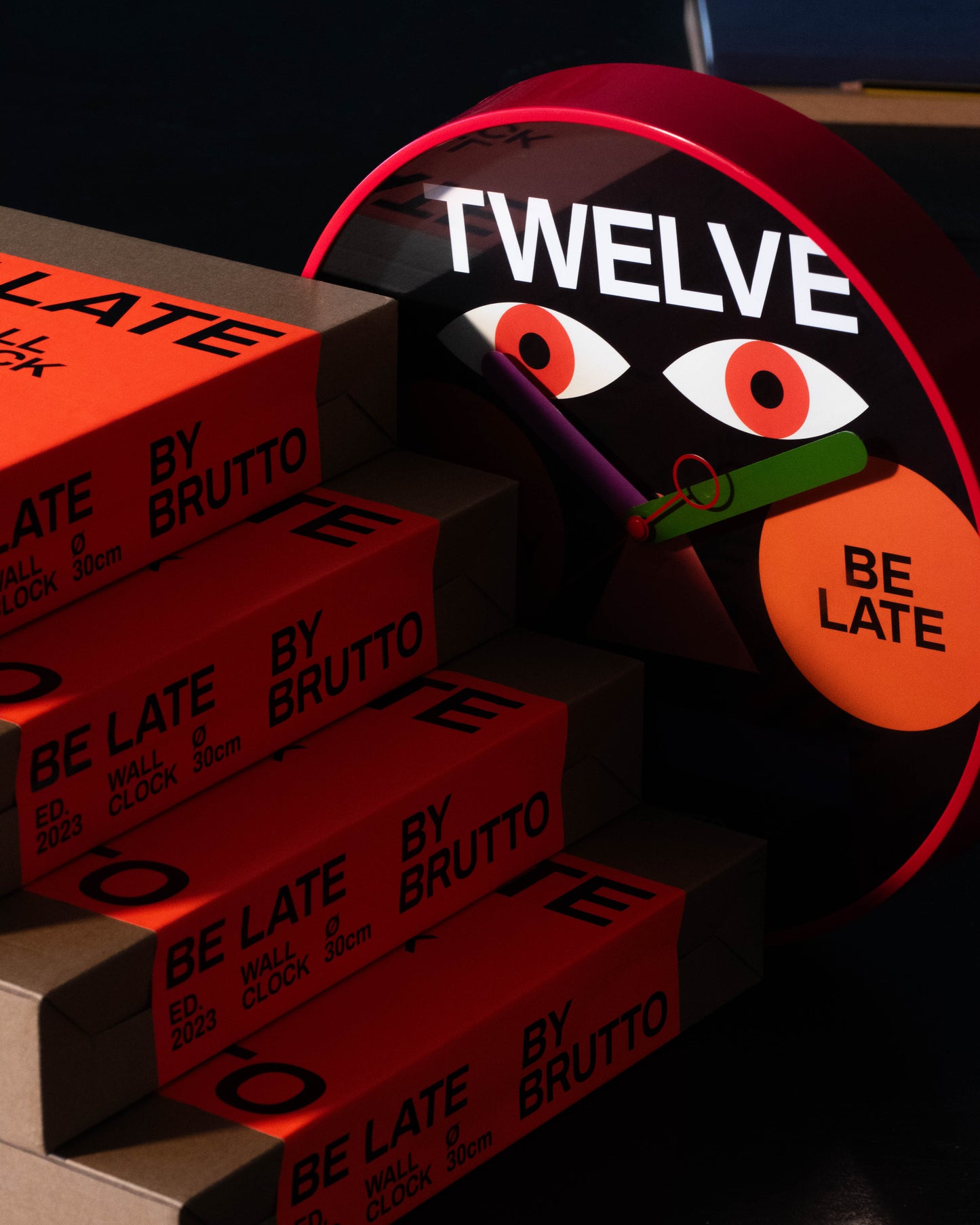 BE LATE Wall Clock