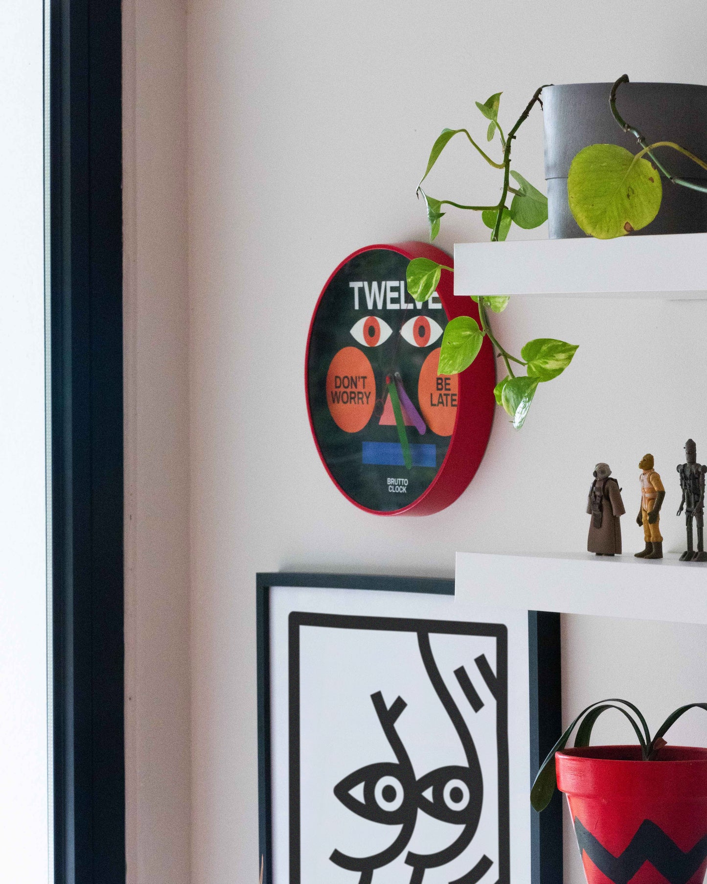 BE LATE Wall Clock