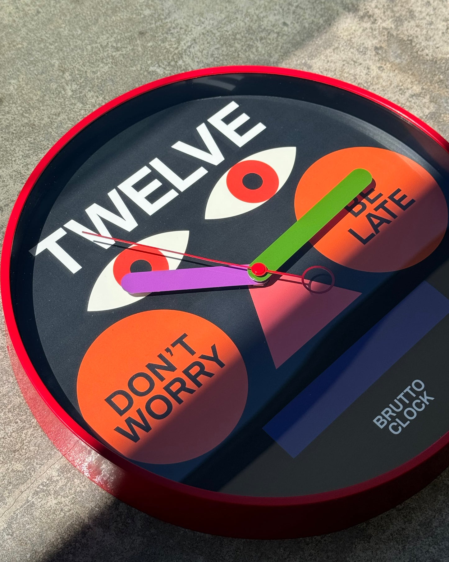 BE LATE Wall Clock